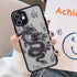 Compatible with iPhone 12 Case Fashion Cool Dragon Animal 3D Pattern Design Frosted PC Back Soft TPU Bumper Shockproof Protective Case Cover for i...