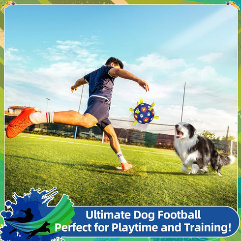 Dog Toys Soccer Ball with Straps - Durable Dog Balls for Large Dogs, Outdoor Dog Toys, Summer Dog Water Toy, Herding Ball, Puppy Dog Birthday Gift...