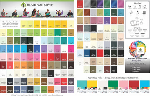 Clear Path Paper - Mirror Steel Gray Cardstock - 8.5 x 11 inch - .012" Thick - 10 Sheets...