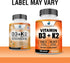 American Standard Supplements Vitamin D3 5000 IU (125mcg) Plus Vitamin K2 (MK7) 200mcg Per Capsule - Gluten Free, Non-GMO, 120 Capsules, 120 Servi...