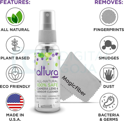 Altura Photo Professional Camera Cleaning Kit for DSLR & Mirrorless Cameras and Sensitive Electronics Bundle - Camera Accessories Kit with Altura ...