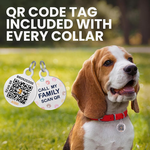 Rolled Leather Dog Collar Soft Round Collars, ID Tag for Small Medium Large Dogs (7-10 inch, Brown)...