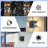 Solar Outdoor Lights Waterproof - Solar Wall Lights Outdoor,Dusk to Down Lighting for Wall,Fence,Farm,Yard,Deck,Garden,Patio Warm Light Solar Ligh...