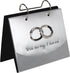 Malden International Designs Wedding Rings With This Ring, I Thee Wed Flip Album Picture Frame, Silver...