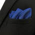S&W SHLAX&WING Pocket Squares for Men Royal Blue Solid Color for Mens Suits...