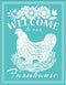 OLYCRAFT 2Pcs Farmhouse Self-Adhesive Silk Screen Printing Stencil Reusable Hen Mesh Stencils for DIY Home Decor T-Shirt Pillow Fabric Bags - 11x8...