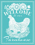 OLYCRAFT 2Pcs Farmhouse Self-Adhesive Silk Screen Printing Stencil Reusable Hen Mesh Stencils for DIY Home Decor T-Shirt Pillow Fabric Bags - 11x8...