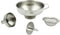 Zoie + Chloe 3-in-1 Stainless Steel Funnel Set - Kitchen Funnels with Detachable Fine Mesh Filter & Strainer for Filtering Herbs, Food Bits - Dura...