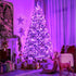 JMEXSUSS Purple Halloween Lights Clear Wire, 66ft 200 LED Purple String Lights Indoor Outdoor Waterproof, Purple Christmas Lights Plug in for Chri...