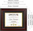 GraduatePro 8.5x11 Diploma Frame with Black Over Gold Mat or Display 11x14 Document Without Mat, CPA License Frame, UV Protection Acrylic, Mahogan...