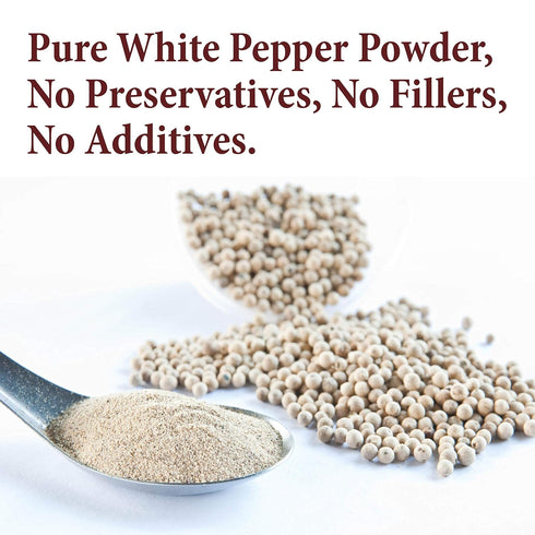 The Spice Way Ground White Pepper - (4 oz) pure pepper powder...