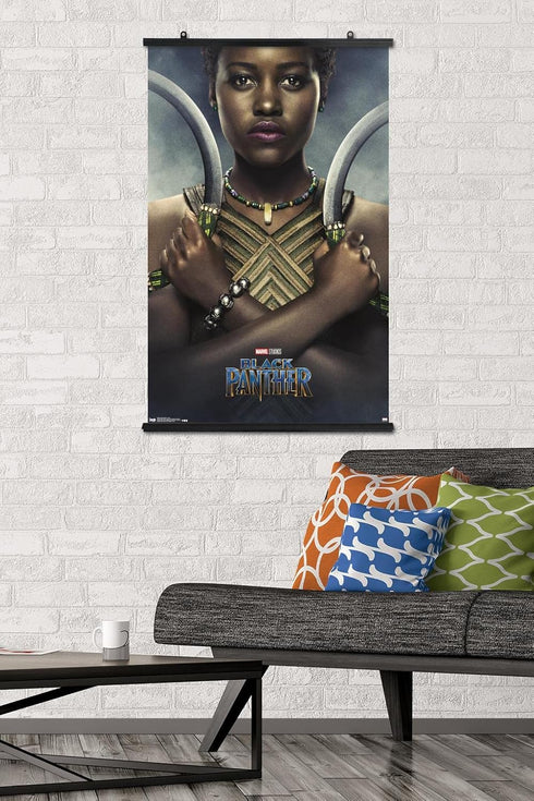 Trends International Marvel Cinematic Universe - Black Panther - Nakia One Sheet Wall Poster, 22.375" x 34", Premium Poster & Clip Bundle...