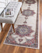 Unique Loom Utopia Collection Traditional Classic Vintage Inspired Area Rug with Warm Hues, 2' x 6' 1" Runner, Cream/Blue...