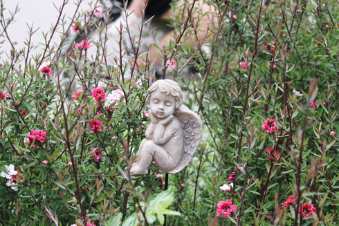 Decorative Angel Garden Stakes Miniature Angel Fairy Garden Angel Small Memorial Statue...
