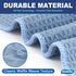 Waffle Weave Microfiber Cleaning Cloth for Dusting Absorbent Towel Quick Drying Dust Rags for Car Interior Wash Auto Detailing Household Kitchen, ...