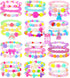 PinkSheep Toddler Bracelets for Girls Jewelry: 36 Pcs Bluk Little Girl Bracelets, Cute Toddler Bracelets for Girls 2 3 4 5 6 7 Years Old - Princes...