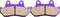 SCITOO Carbon Fiber Brake Pads Fit for 83 84 85 86 87 88 89 90 91 92 93 94 95 96 97 98 99 00 for Honda...