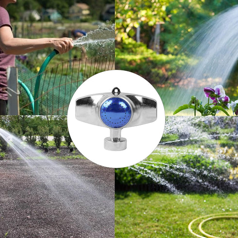 Hourleey 360 Degree Metal Spot Sprinkler, Lawn Sprinklers for Yard, Circle Pattern Sprinkler with Gentle Water Flow for Small Area Yard Lawn Garde...