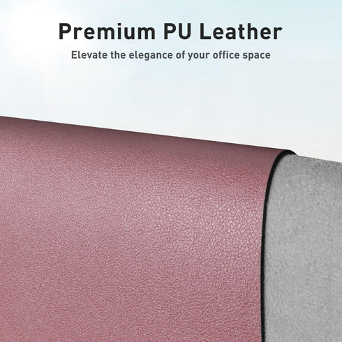 Aothia Leather Desk Pad Protector, Office Desk Mat, Large Mouse Pad, Non-Slip PU Leather Desk Blotter, Laptop Desk Pad, Waterproof Desk Writing Pa...