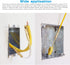 65 Feet Fish Tape Wire Puller Through Wall, Electrical Fish Tape Pull Push Kit...