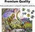 LELEMON Puzzles for Kids Ages 4-8,Dinosaur 100 Piece Puzzles for Kids,Educational Kids Puzzles Jigsaw Puzzles in a Metal Box,Children 100 Piece Pu...