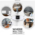 Mini Corner Shelf Mount for Security Cameras, Baby Monitors, Speakers, Plants & More, Universal Holder, Strong Adheasive, Easy to Install, No Mess...