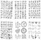 192Pcs Hand Embroidery Patterns, Water Soluble Embroidery Patterns with Pre-Printed 26Letters,Flower,Mushrooms,Butterfly,Puppy,Cat for Hand Sewing...