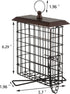 iBorn Suet Feeder Suet Bird Feeders for Outside Hanging,Squirrel Proof Suet Cakes Bird Feeder for Wild Birds,Metal Brown(Pack of 1)...