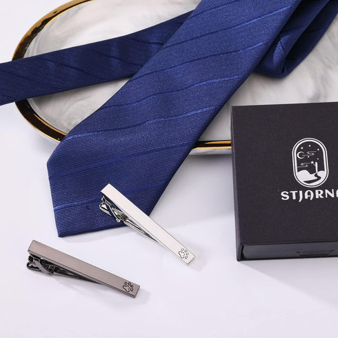 STJARNA Cat Tie Clip for Men Boys Unique Personalised Stainless Steel Tie Bar Gift Box...