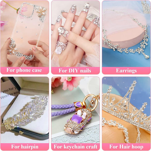 3 PCS 110ML B-7000 Clear Glue for Rhinestones, DIY B7000 Adhesive Crafts Glue Multipurpose Super Adhesive Industrial Bonding Glue for Fabric Gem S...