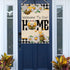 Welcome to Our Home Bumble Bee Spring Summer Decorative Large House Flag, Buffalo Plaid Check Daisy Home Outside Garden Yard Decorations, Farmhous...