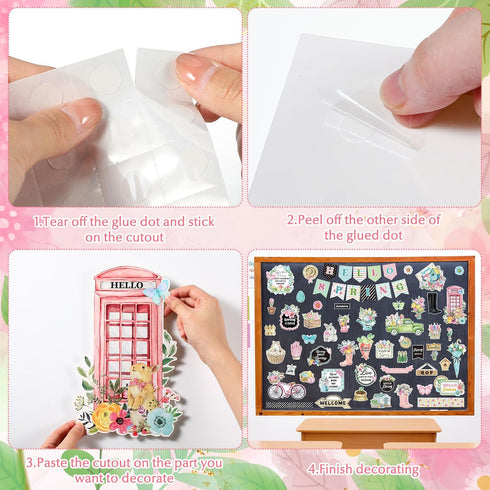 Pasimy 85 Pcs Classroom Bulletin Board Decoration Classroom Decoration Bulletin Board Cutouts Set for Holiday School Wall Door Chalkboard Decorati...