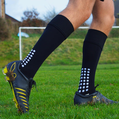 LUX Anti Slip Soccer Knee Socks,Non Slip Football/Basketball/Hockey Sports Grip Socks...