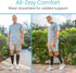Vive Calf Compression Sleeve for Men & Women 20-30mmHg (1 Pair) - Footless Calf Support Leg Compression Socks for Shin Splint, Pain Relief, Diabet...