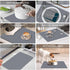 Premium Coffee Mat - Non-Slip Rubber Backed Absorbent Dish Drying Mat for Kitchen Counter Coffee Mat , Super Absorbent Ideal coffee maker mat for ...