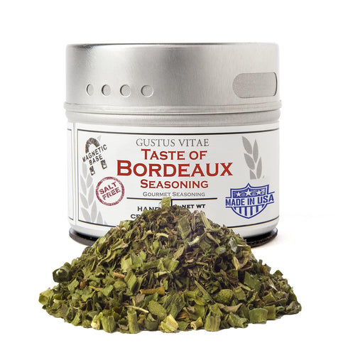 Taste of Bordeaux Seasoning | Non GMO Verified | Magnetic Tin | 0.3oz | Crafted In Small Batches By Gustus Vitae | #25...