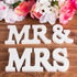 Super Z Outlet White Wooden Mr and Mrs Signs Wedding Present for Party Table Top Dinner Decoration, Display Stand Figures, Home Wall...