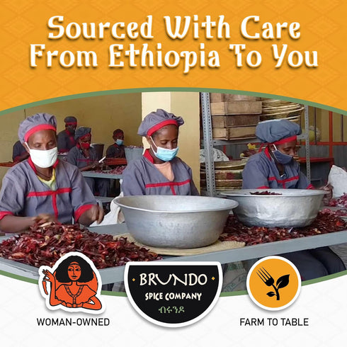 Brundo Spice Company Ethiopian Korerima | Authentic Ethiopian Black Cardamom | Hand-Picked & Naturally Processed | Harvested & Imported from Ethio...