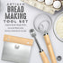 LHU Bread Making Tools and Supplies - Set of 3 - Danish Dough Whisk, Bread Lame, Bench Scraper - Dough Hook with Bread Scraper, Lame Bread Tool, B...