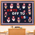 68 Pcs 4th of July Bulletin Board Decorations Hats off to USA Bulletin Board Hollow Cutouts American Flag Bulletin Board Border for Independence D...