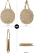 Raffia Bag Straw Bags for Women Large Beach Tote Woven Straw Clutch Summer Bag Tote Bag for Women Rattan Wicker Purse Handbag...