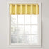 No. 918 Montego Casual Textured Semi-Sheer Grommet Kitchen Curtain Valance, 56" x 14", Yellow...