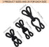 60 Sets Large Covered Sewing Hooks and Eye Closure Jewelry Books Crafts Latch for Clothing Bra thick leather deep pile fabrics fur Coats Wraps and...