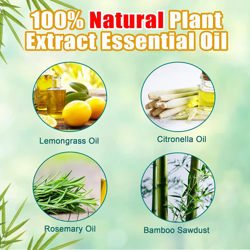 90 Pcs Mosquito Repellent Incense Sticks Outdoor Patio, Citronella Repellent Incense Sticks Coils Outdoor, Natural Plant Bug Repellent for Patio, ...