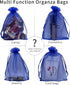 100PCS Sheer Organza Bag 5''X7'' Royal Blue Mesh Bags Drawstring Jewelry Gift Bags Small for Baby Shower Wedding Party Pouch Favor Goodie Bags...
