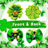 80pcs St.Patrick's Day Dog Bows, Holiday Pet Samll Dog Hair Grooming Bows with Rubber Bands, St.Patrick's Day Green Lucky Clover Element Dog Hair ...