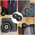 OwnMy 80mm x 23mm Luggage Wheels Replacements Set of 2 Mute Suitcase Replacement Wheels with Black Screws Axles Bearings, Rotatable Rubber Luggage...