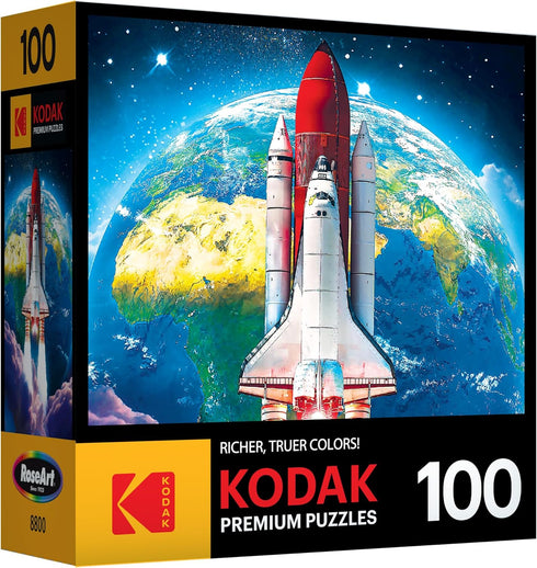 RoseArt - Kodak Premium - Space Shuttle Launch - 100 Piece Jigsaw Puzzle for Adults...
