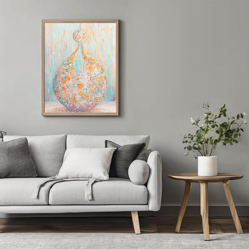 Posterizer 1 pcs-sparkly delicate aesthetic girly chic art-colorful glass beads 1-Inspirational Women's Art Gift for Woman, Women, Wife, Girlfrien...