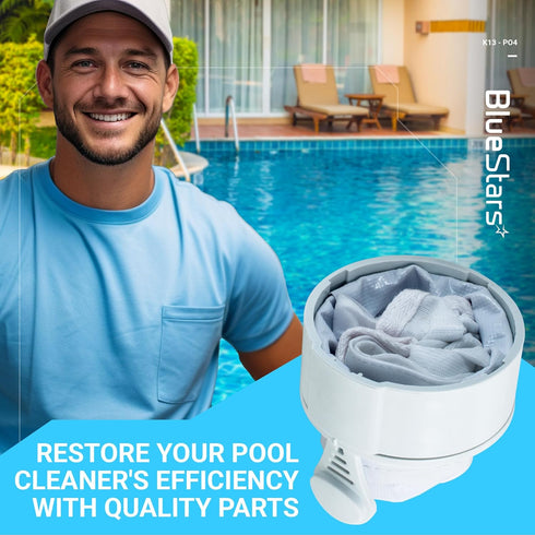 BlueStars Ultra Durable Pool Cleaner All Purpose Bag K13, K16 Replacement Part Exact Fit for Polaris 280, 480 Pool Cleaners - Pack of 3...